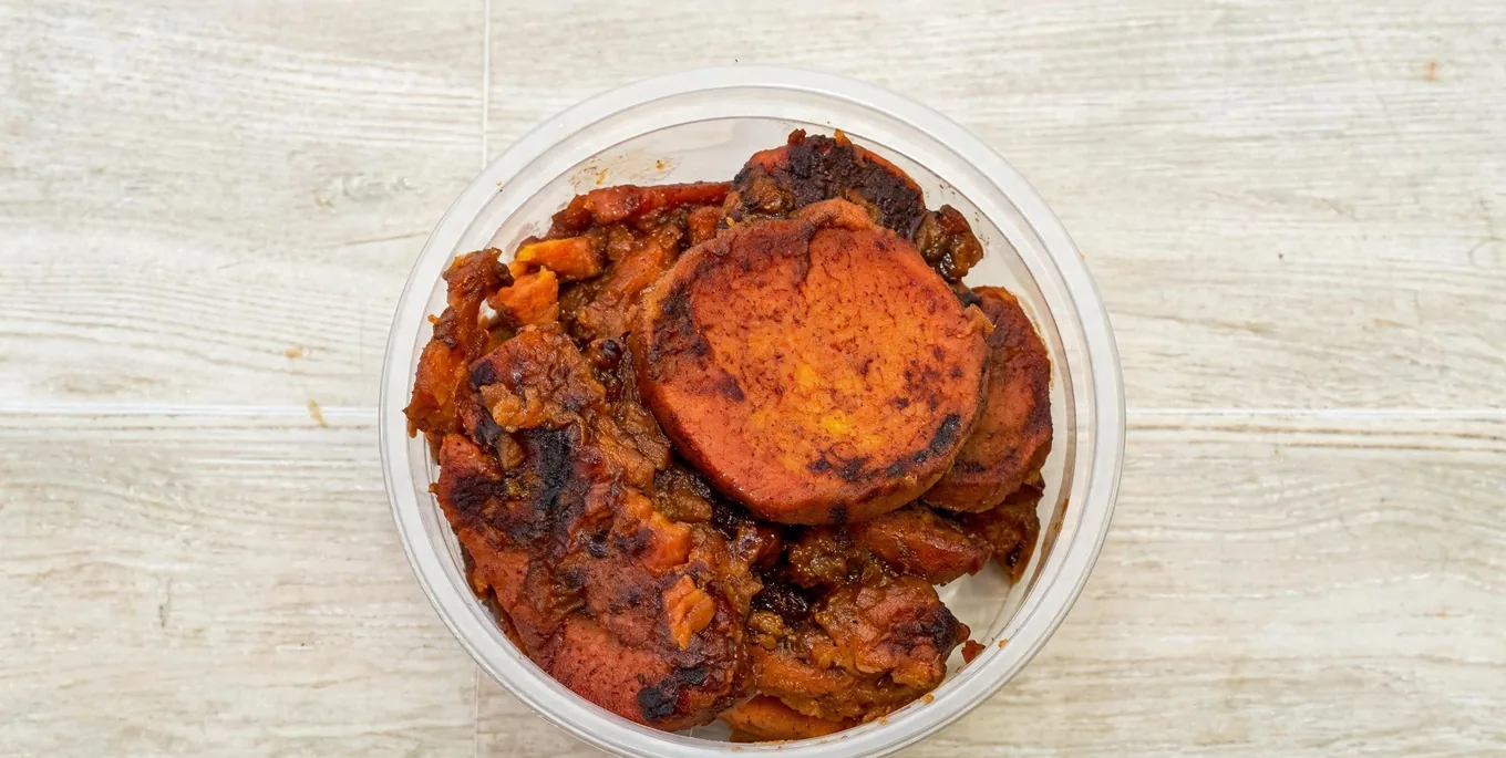 Candied yams, a side at Bayou Fork Kitchen